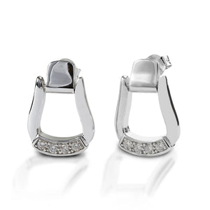 Kelly Herd oxbow stirrup post back earrings- Sterling Silver