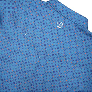 San Jac Men's Long Sleeve Blue Daisy