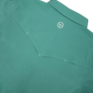 San Jac Men's Long Sleeve Teal Pearl Snap Shirt