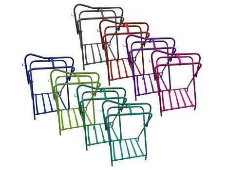 Western or English Folding Floor Saddle Rack-Multi Color