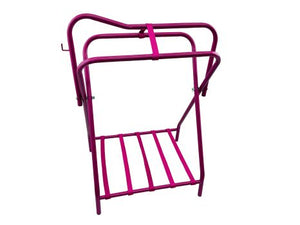 Western or English Folding Floor Saddle Rack-Multi Color