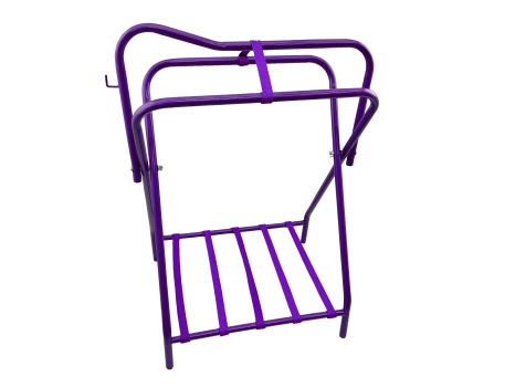 Western or English Folding Floor Saddle Rack-Multi Color
