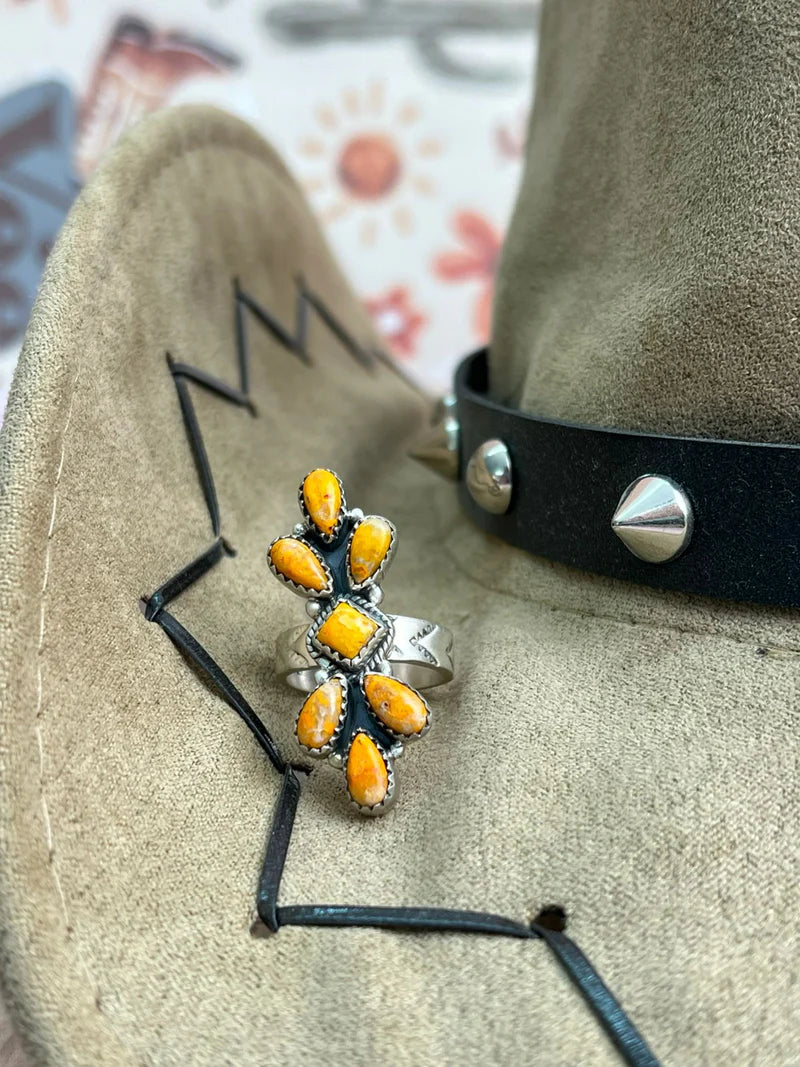 Handmade Sterling Silver Bumblebee Adjustable Ring
