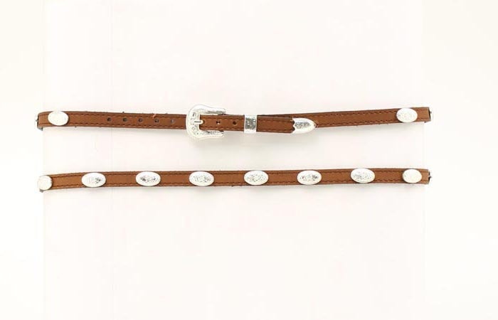 Brown With Silver Concho Hat Band