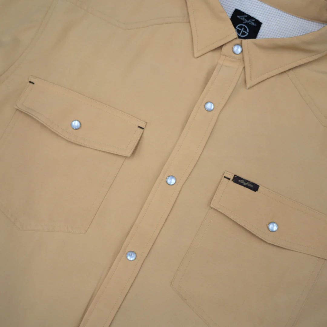 San Jac Men's Long Sleeve Cowboy Khaki
