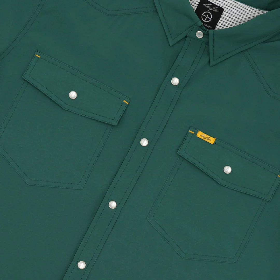 San Jac Men's Short Sleeve Masters Green