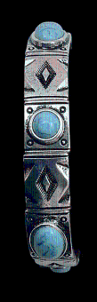 ANTQ SLVR AZTEC STAMPED 1341STBQ