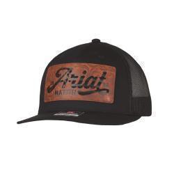 R112 Flgr Faux Lthr Ptch BK