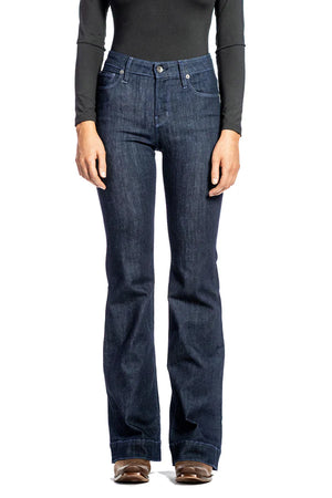 Bella Trouser Flare Midnight Dusk Blue