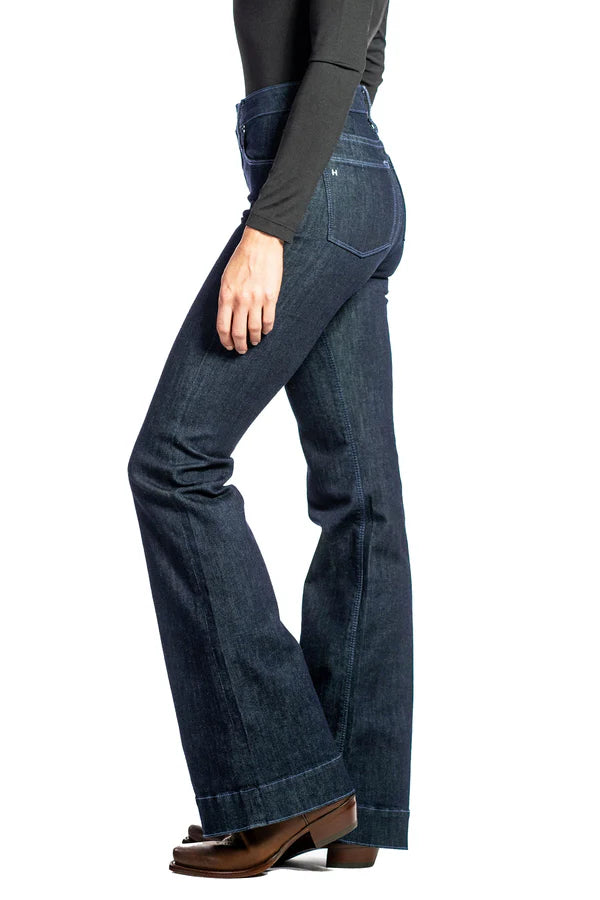 Bella Trouser Flare Midnight Dusk Blue