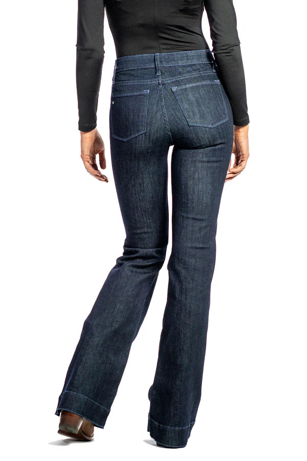 Bella Trouser Flare Midnight Dusk Blue
