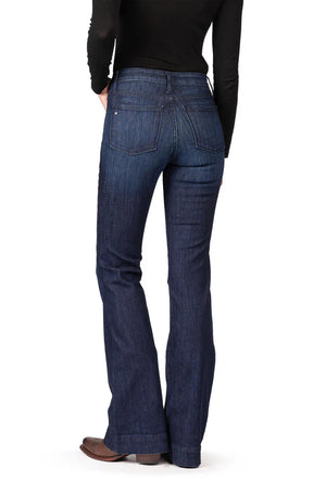 Bella Trouser Flare Deep Ocean Navy