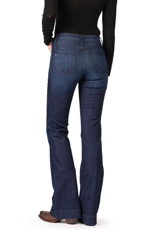 Bella Trouser Flare Deep Ocean Navy