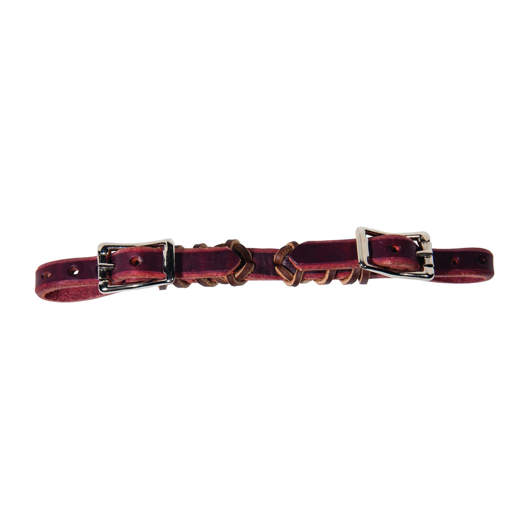 Curb Strap Lea Laced Bur