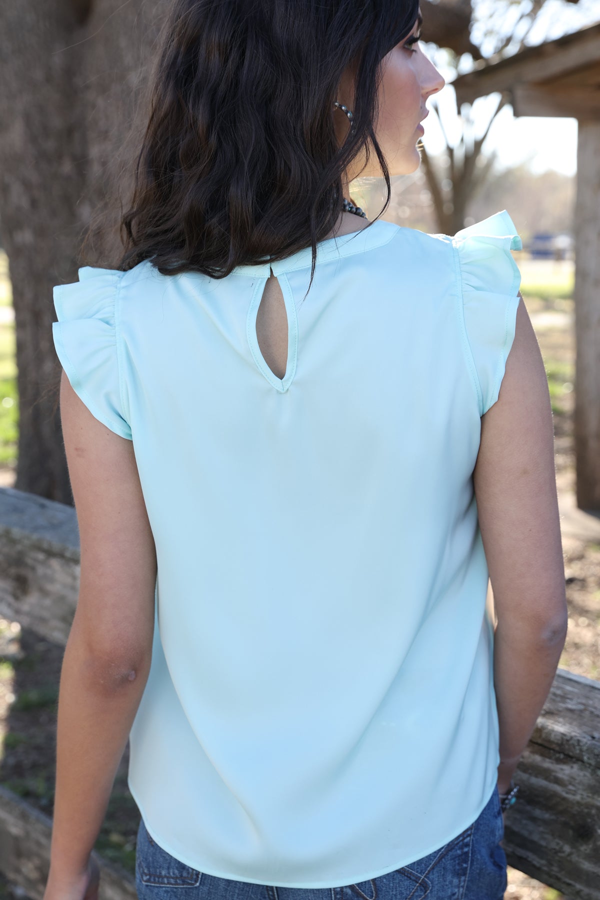 Women's Light Blue Blouse -4001