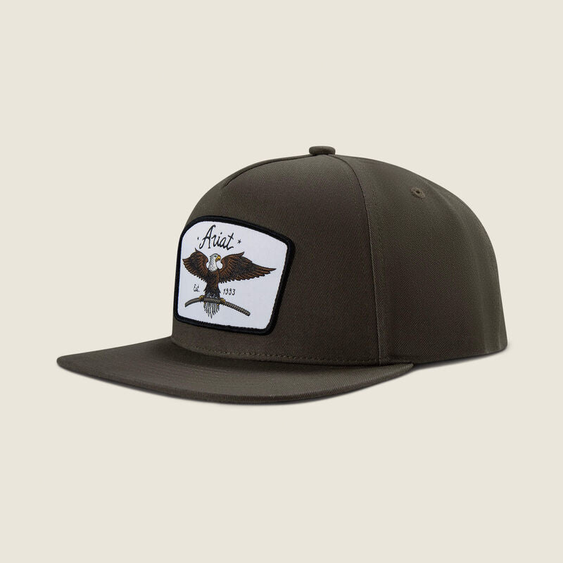 Ariat Olive Green Eagle Patch Hat