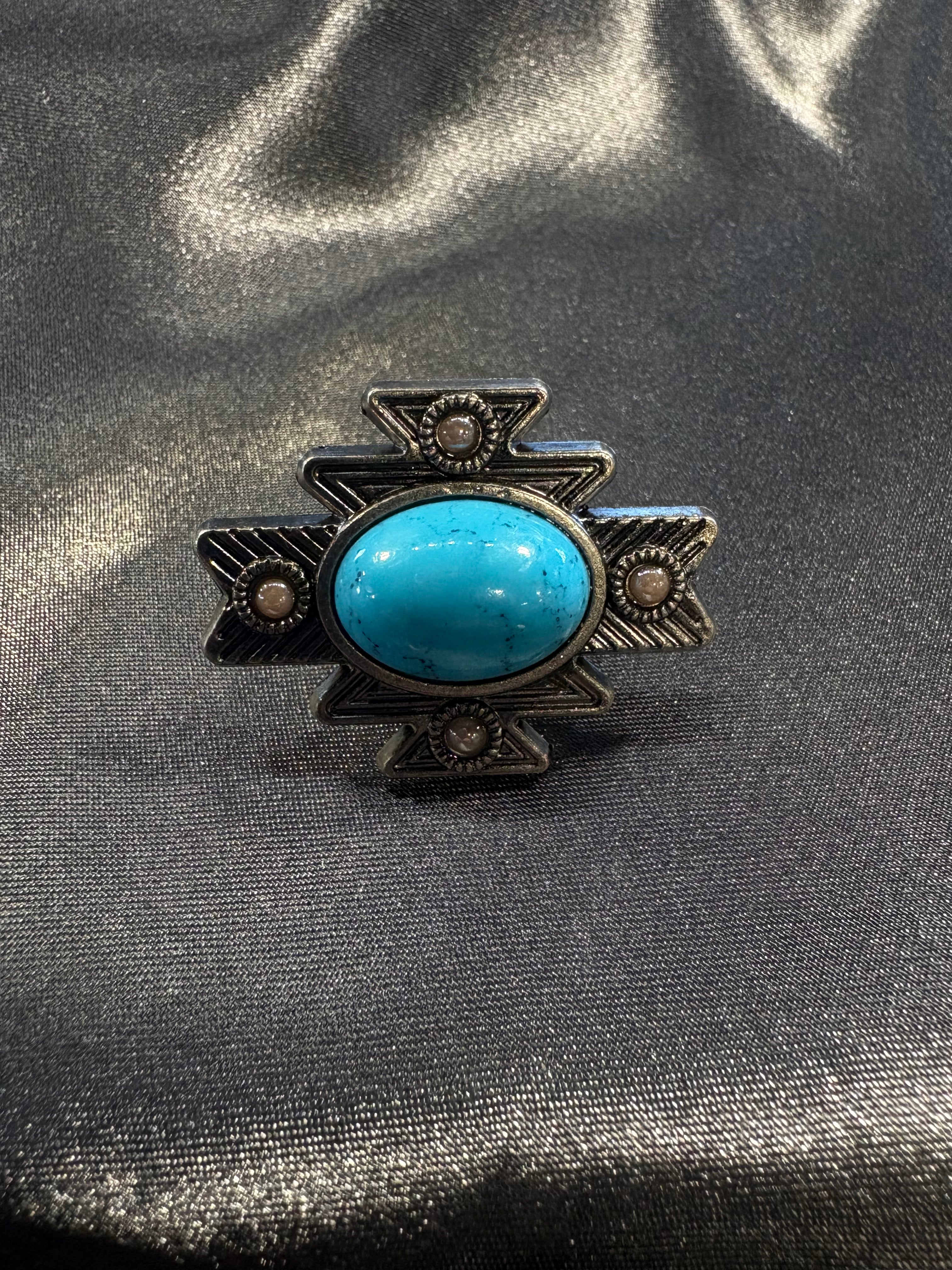 Large Turquoise Southwest Slider