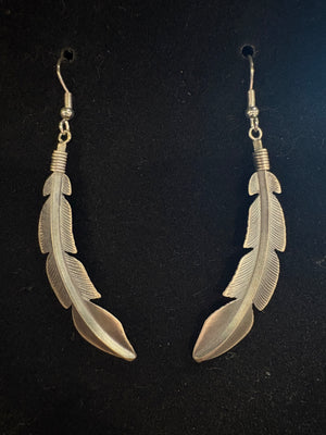 Sterling Silver feather Earrings