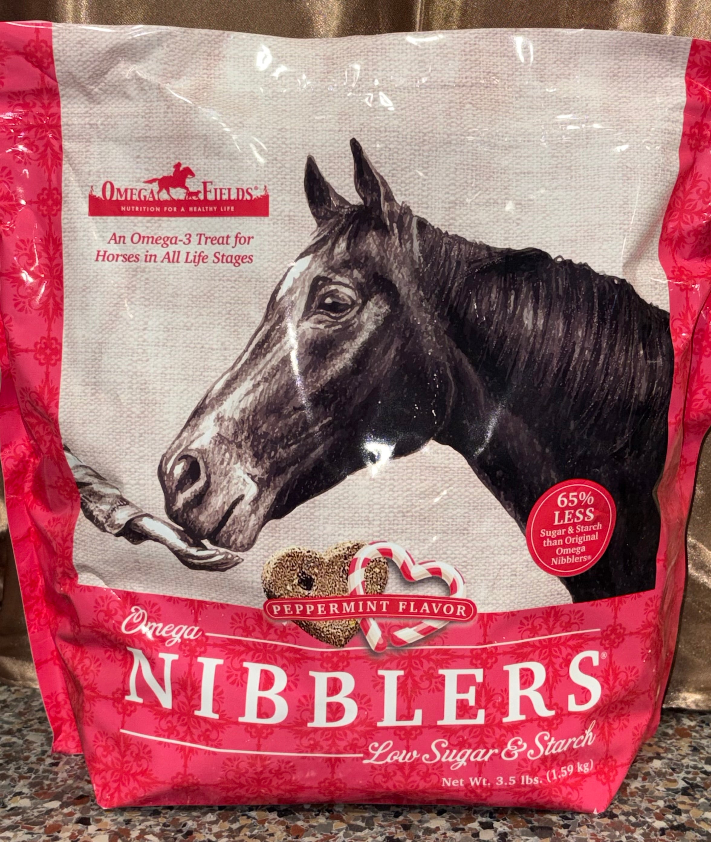 Omega Nibblers Low Sugar/Starch Peppermint (Expires 06/03/26)
