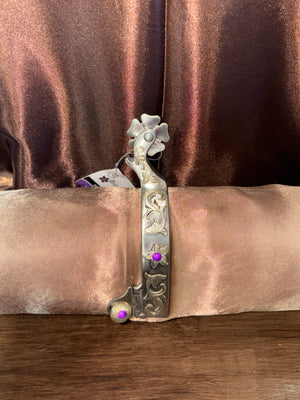 Brittany Silver Floral Spur
