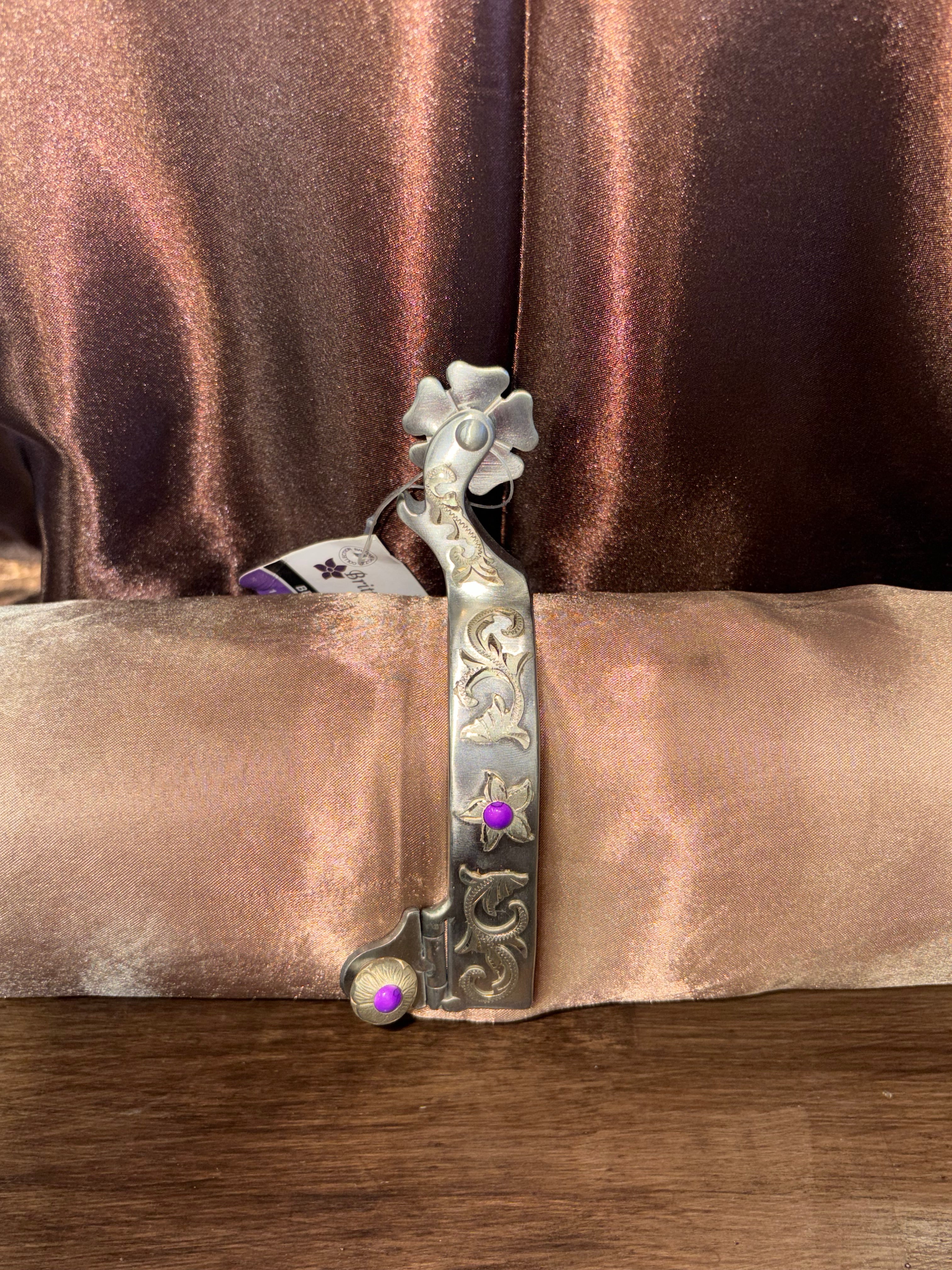 Brittany Silver Floral Spur