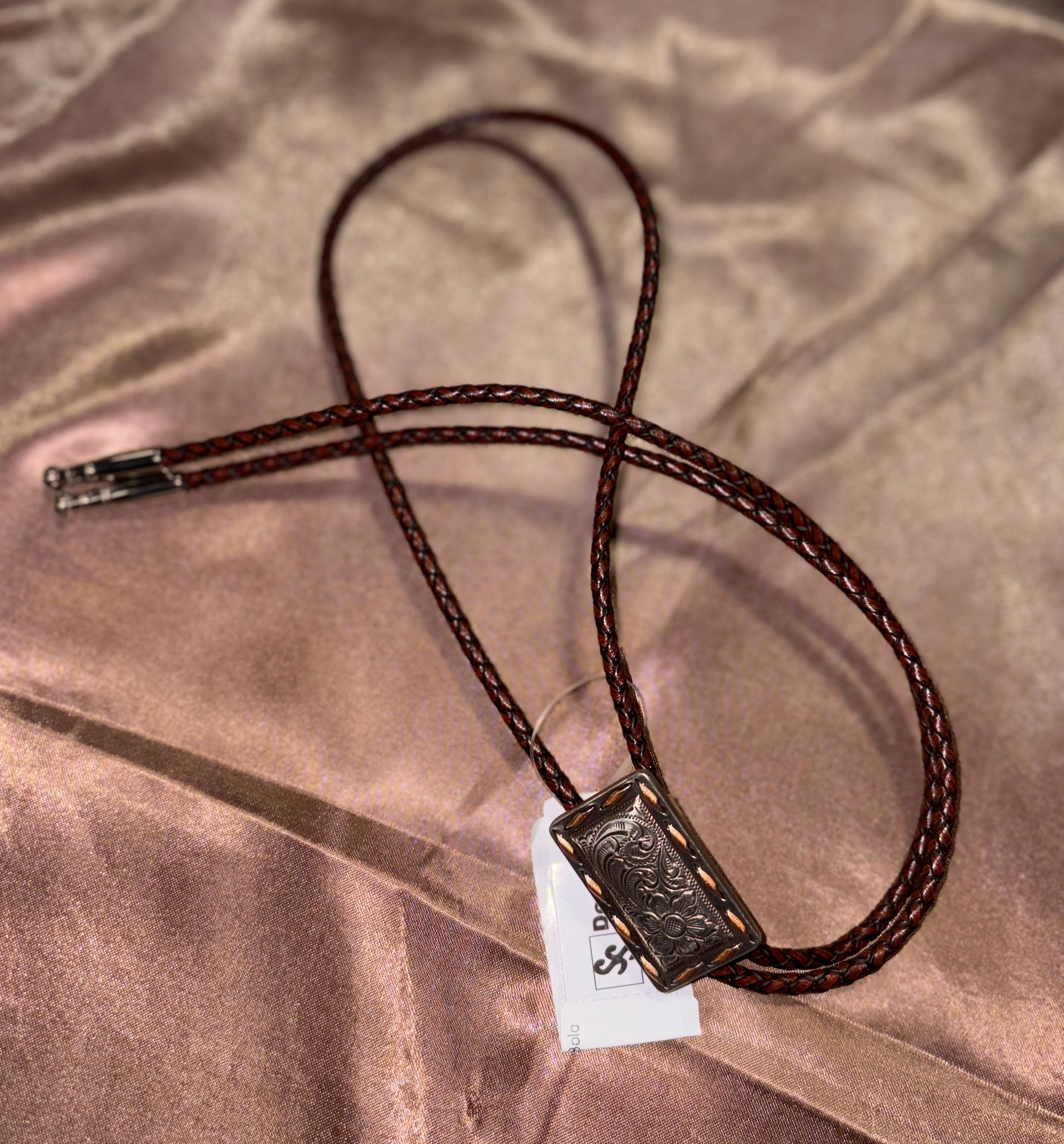 Copper Buck Stitch & Brown Bolo