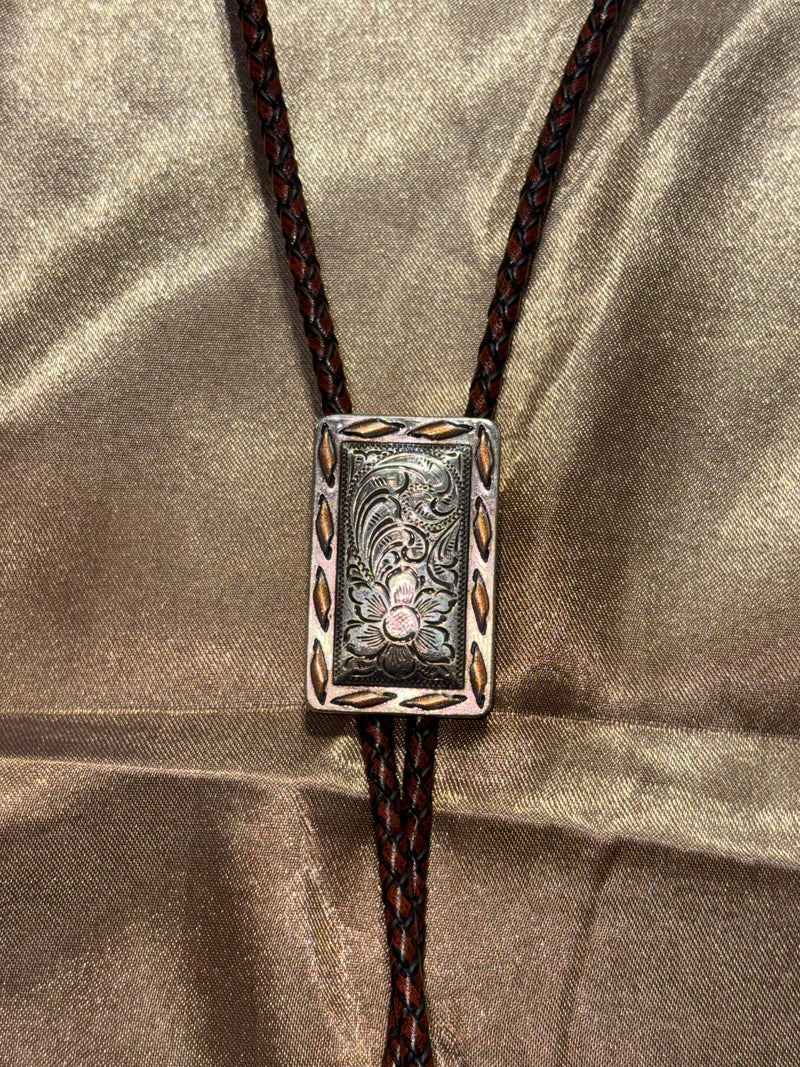 Copper Buck Stitch & Brown Bolo