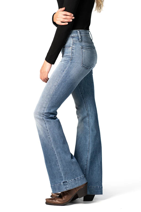 Bella Trouser Flare Vintage Blue Navy