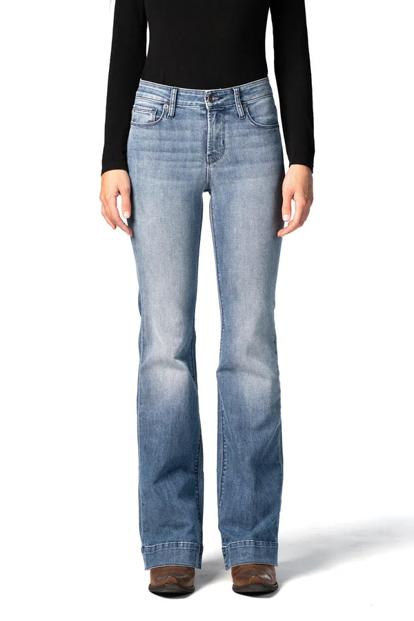 Bella Trouser Flare Vintage Blue Navy