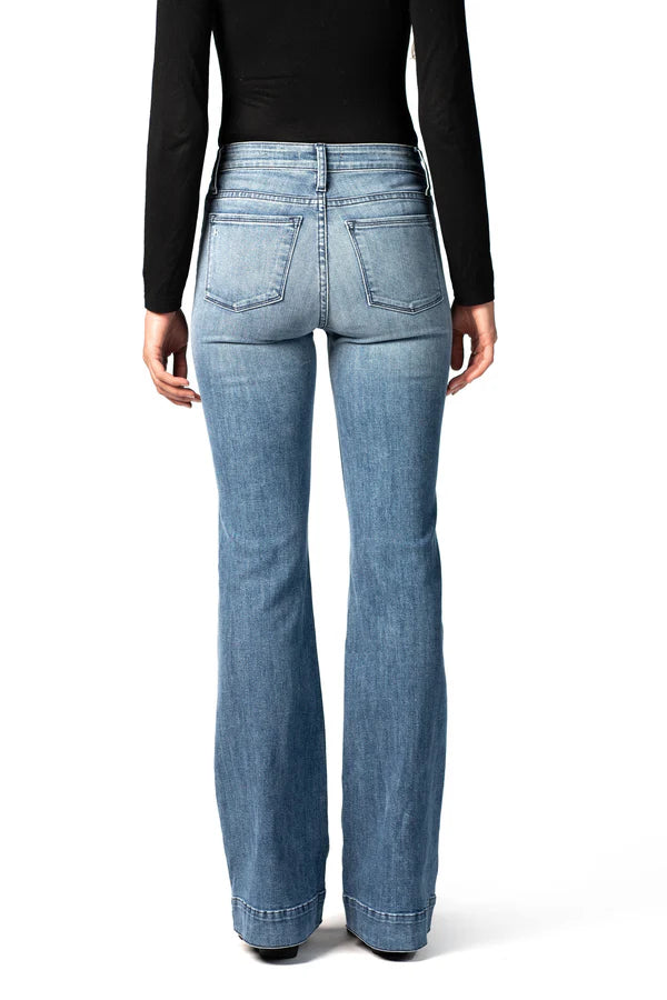 Bella Trouser Flare Vintage Blue Navy