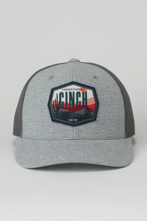 Men's Cinch Gray Trucker Cap