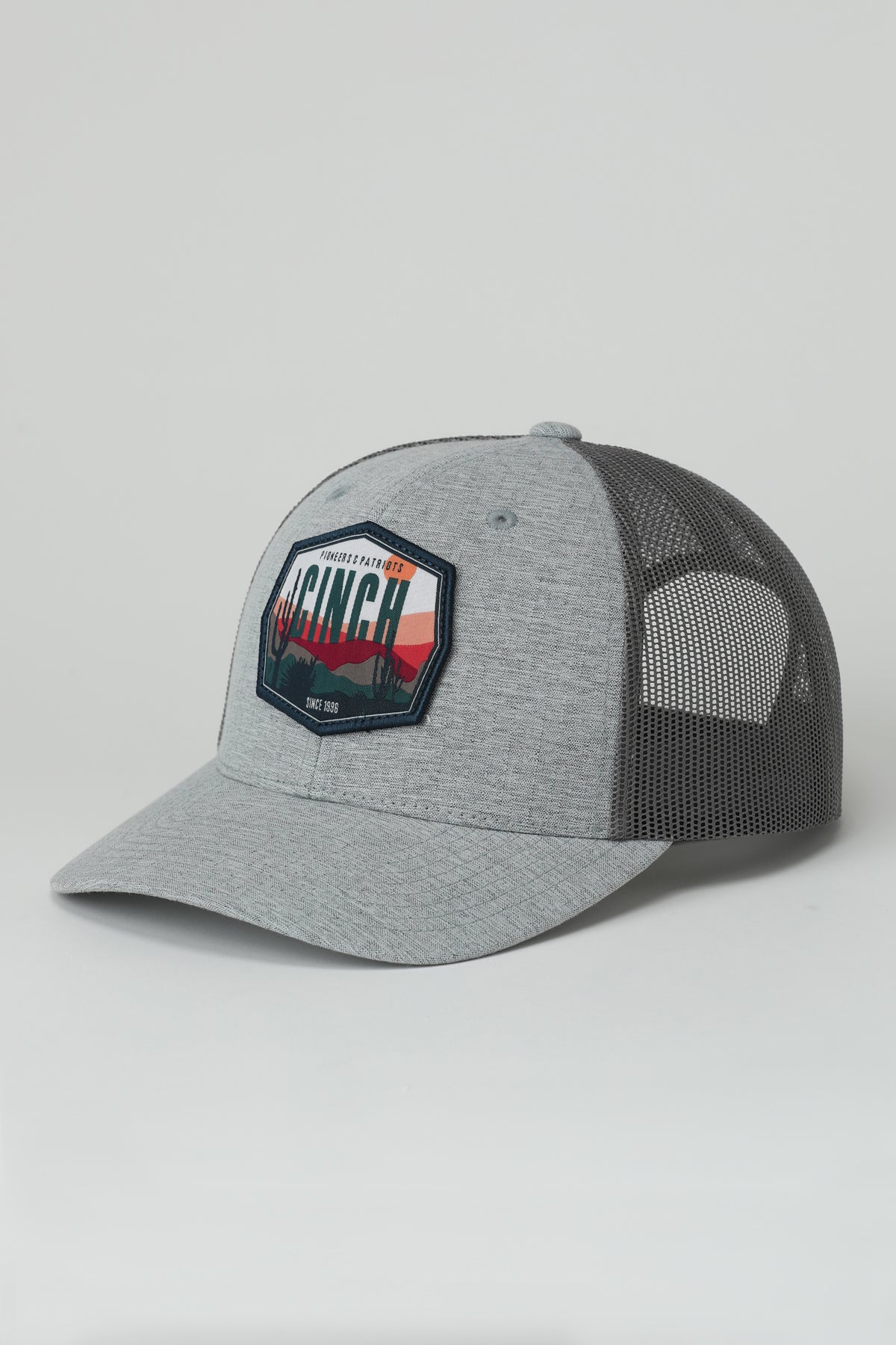 Men's Cinch Gray Trucker Cap