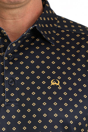 Men's Cinch Short Sleeve ArenaFlex Navy Polo