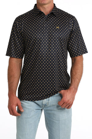 Men's Cinch Short Sleeve ArenaFlex Navy Polo