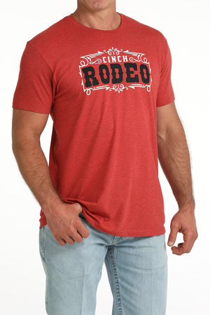 Men's Short Sleeve Red Tee-0724
