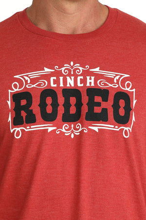 Men's Short Sleeve Red Tee-0724