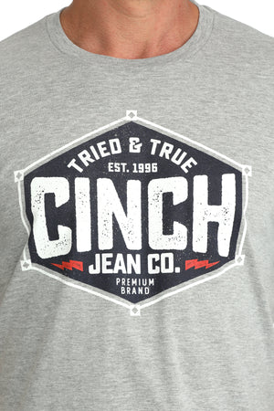 Men's Short Sleeve Gray Tee-0725