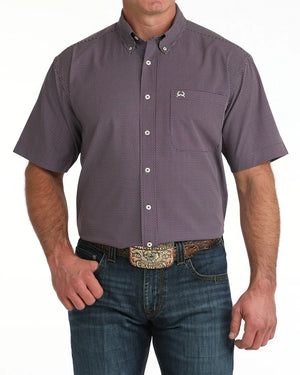 Men's Short Sleeve Arena Flex Purple Print-4162