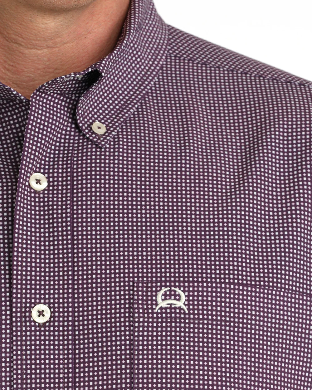 Men's Short Sleeve Arena Flex Purple Print-4162