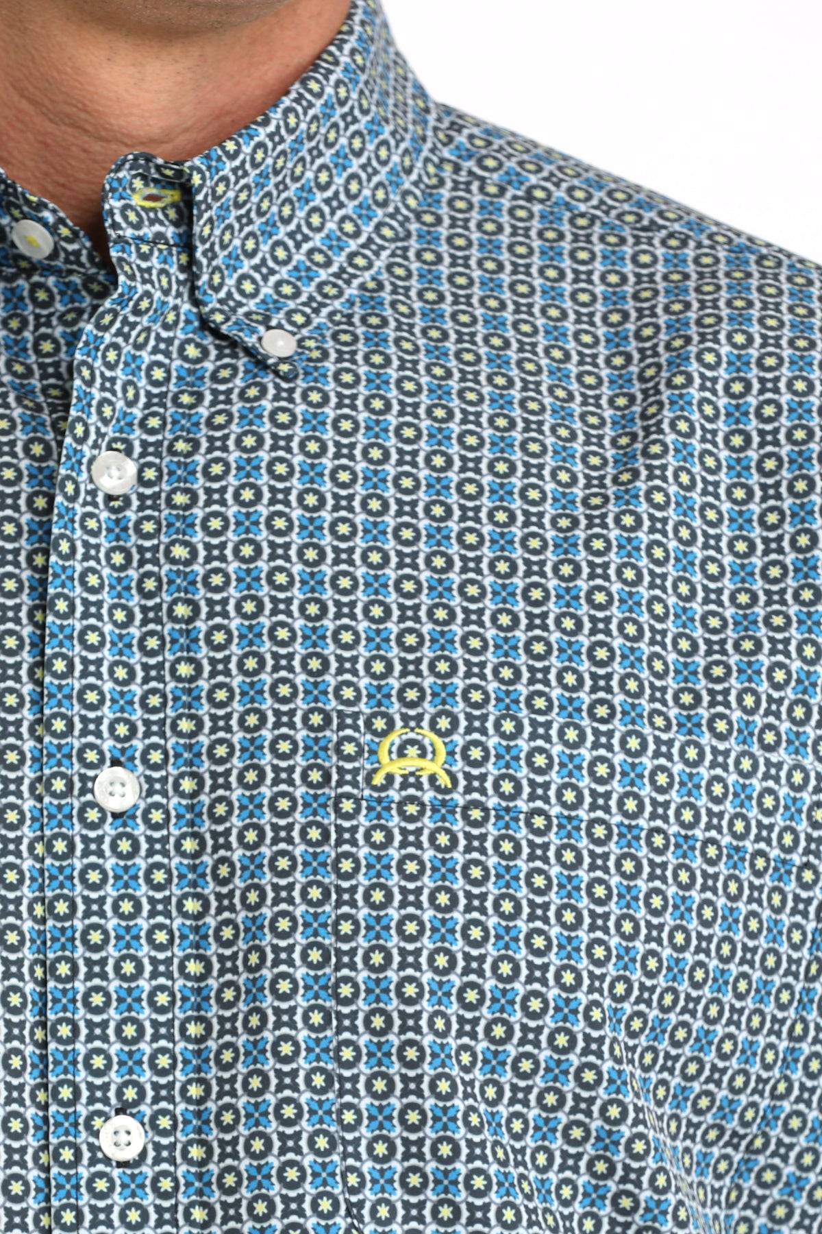 Men's Short Sleeve Multi Print Arena Flex-4167