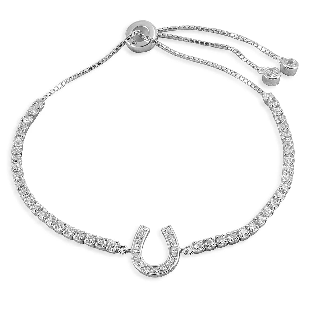 Kelly Herd horseshoe bolo bracelet- Sterling Silver