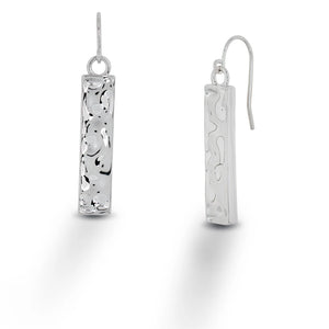 Hammered Earrings- Sterling Silver