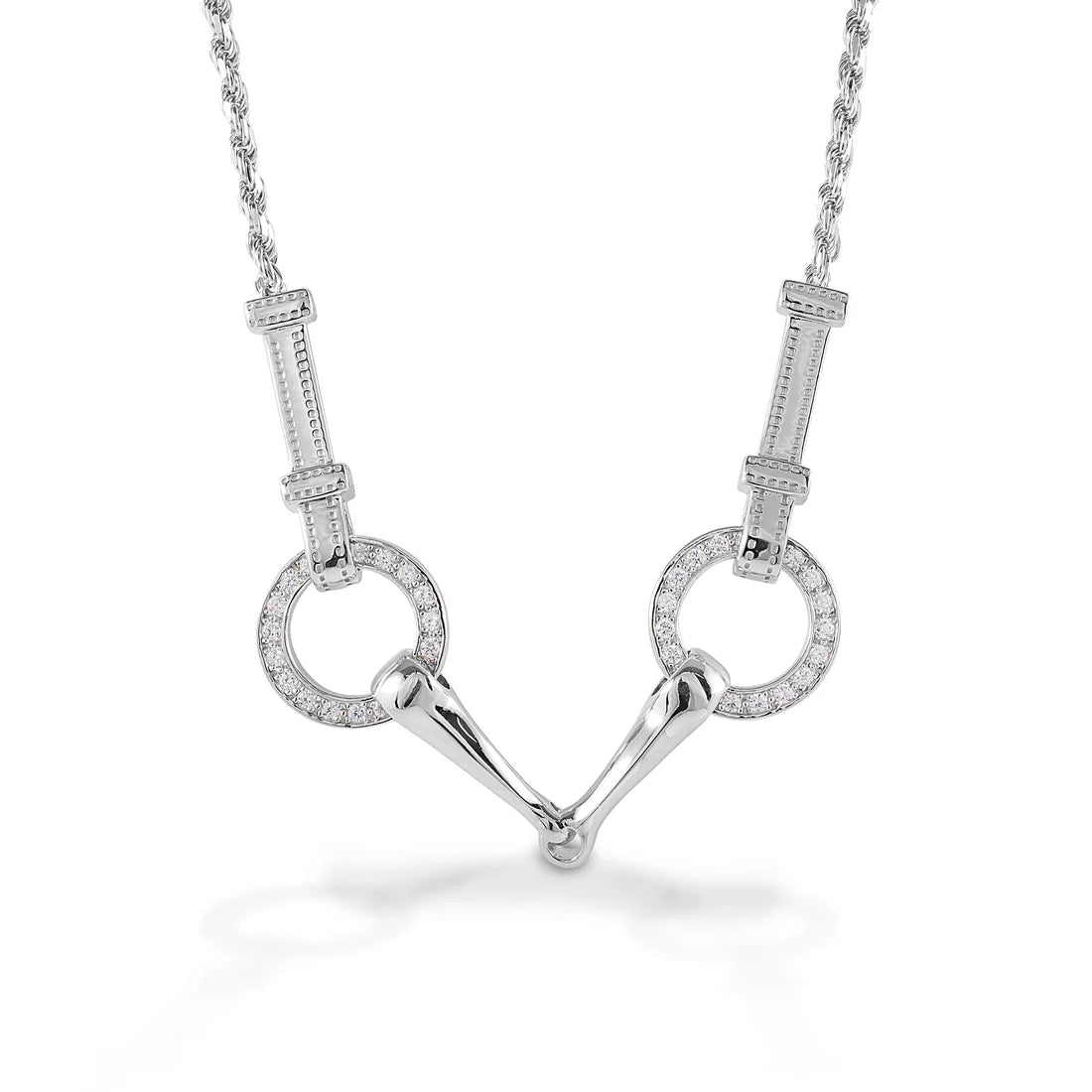 Kelly Herd snaffle bit necklace- Sterling Silver