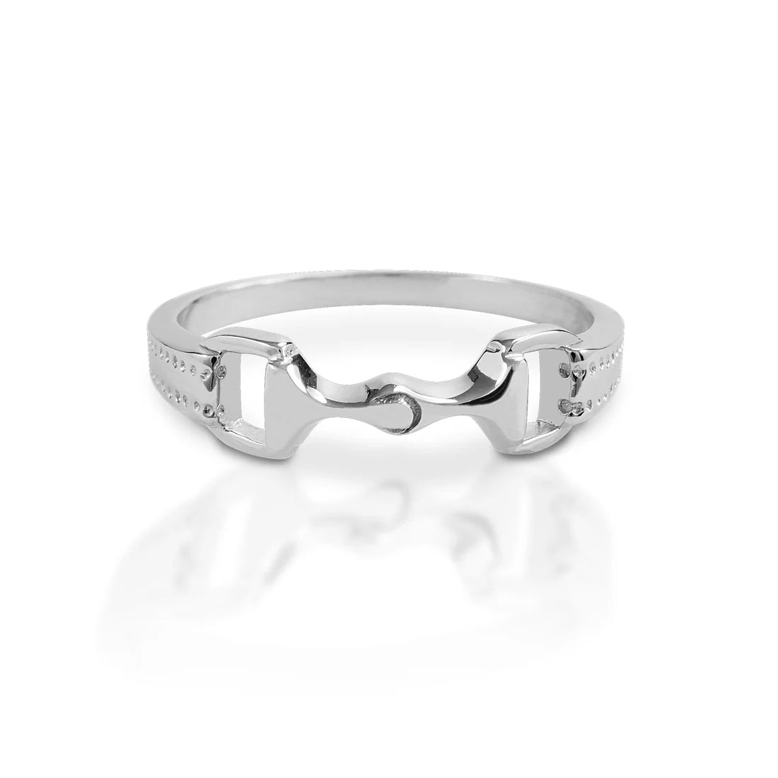 Kelly Herd 6mm bit ring- Sterling Silver