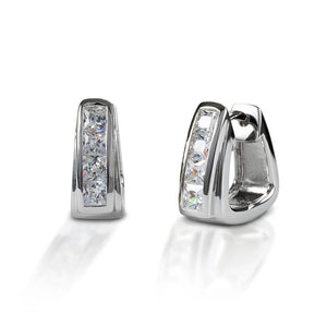 Kelly Herd contemporary stirrup hoop earrings- Sterling Silver