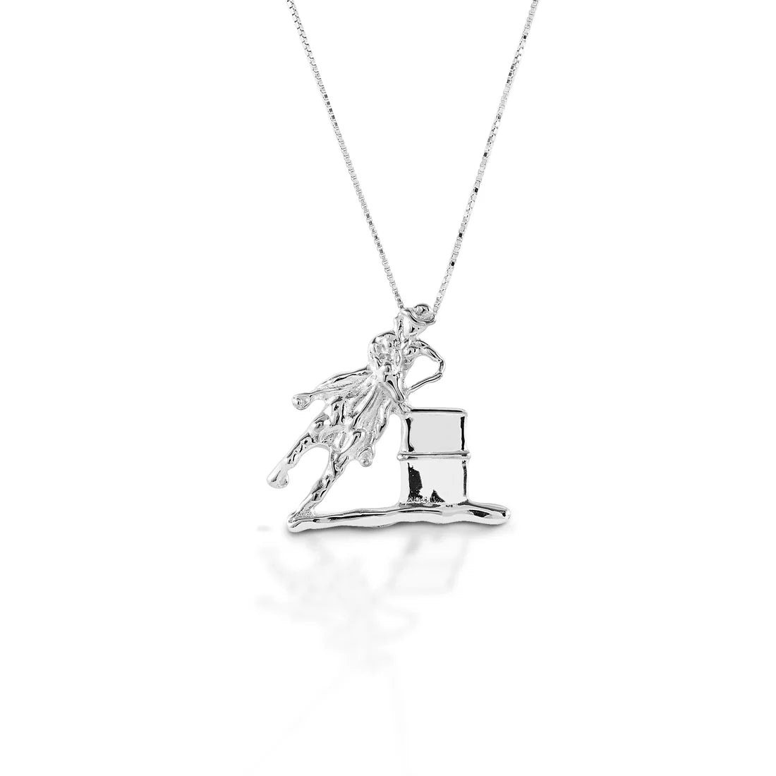 Kelly Herd small barrel racing pendant- Sterling Silver
