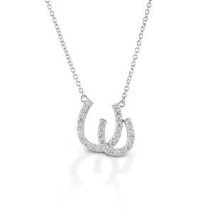 Kelly Herd double horseshoe necklace- Sterling Silver