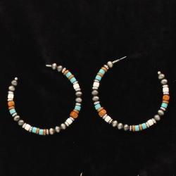 Beaded Hoop MULTI 4397