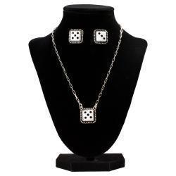Dice Earring and Necklace Set