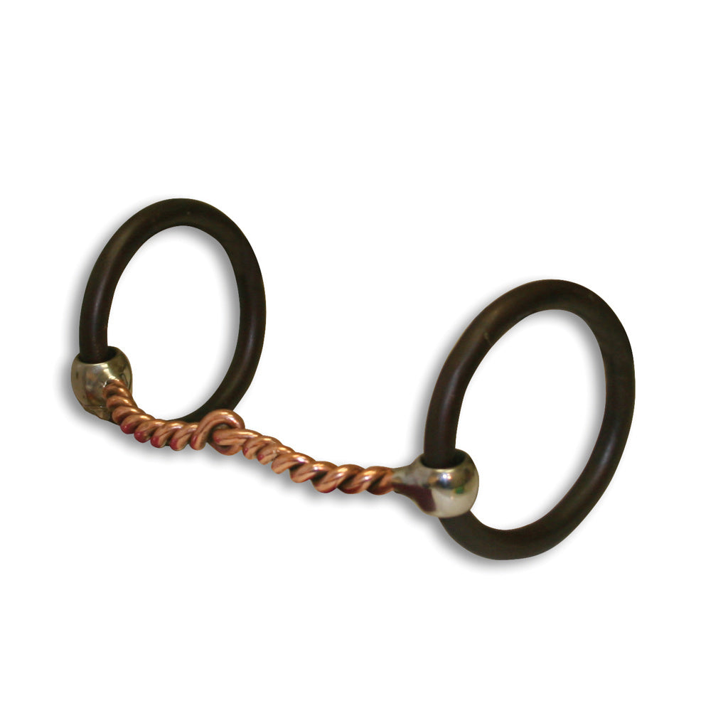 AV Copper Twist Ring Snaffle